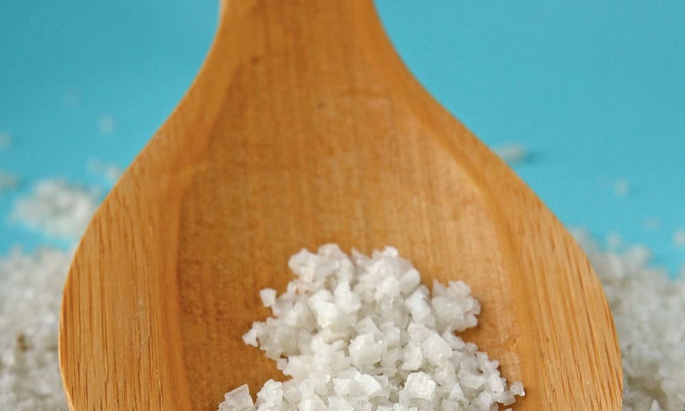 cosmétiques avec du sel
