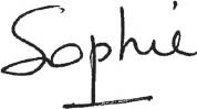 Signature de Sophie Lacoste